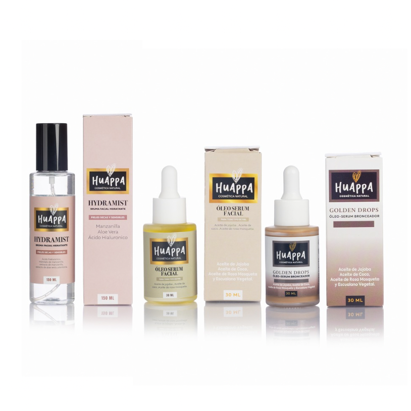 Pack Facial (Hydramist + Golden Drops + Óleo Serum).